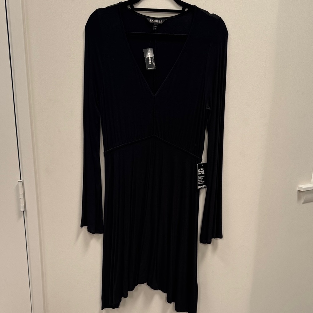 Express Black Long Sleeve Dress